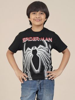 Kidsville - Spiderman Printed Regular Fit T-Shirt For Boys