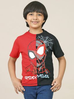 Kidsville - Spiderman Printed Regular Fit T-Shirt For Boys