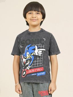 Kidsville - Sonic Modern Printed Regular Fit T-Shirt For Boys