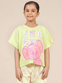Kidsville - Tom & Jerry Printed Relaxed Fit T-Shirt For Girls