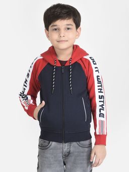 CRIMSOUNE CLUB - Boy Colour-blocked Sweatshirt With Zipper Front