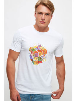 Trendyol - Man White T-Shirt