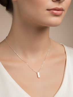 925 SILLER - The Serene Column Necklace