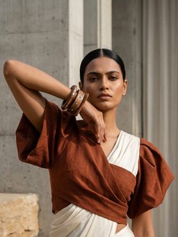 Mitali Jain - Ember Wood Bangle Stack - Pack Of 3 (2.6)