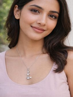 JEWELZ - Silver-Toned Star Charm Necklace For Women