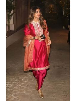 Sheetal Batra - Enisa Kurta & Dhoti-Pink (Set of 2)