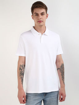 Calvin Klein - Men White Color Polo T-Shirt