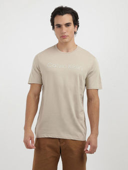 Calvin Klein - Men Beige Color T-Shirt