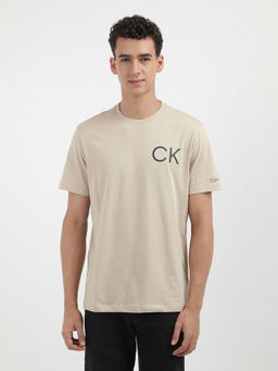 Calvin Klein - Men Beige Color T-Shirt