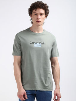 Calvin Klein - Men Green Color T-Shirt