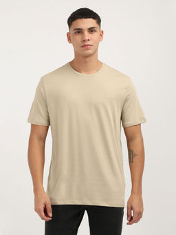 Calvin Klein - Men Beige Color T-Shirt
