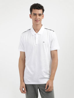 Calvin Klein - Men White Color Polo T-Shirt