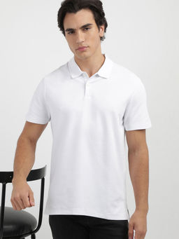 Calvin Klein - Men White Color Polo T-Shirt