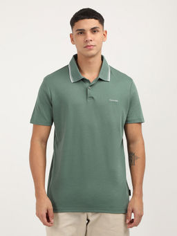 Calvin Klein - Men Green Color Polo T-Shirt