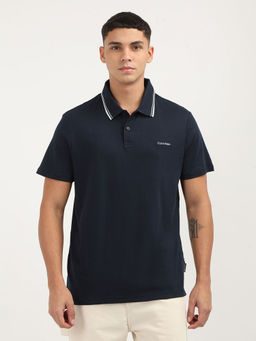 Calvin Klein - Men Blue Color Polo T-Shirt