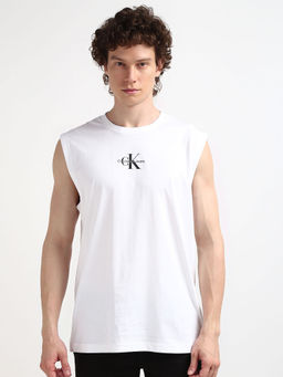 Calvin Klein - Men White Color T-Shirt