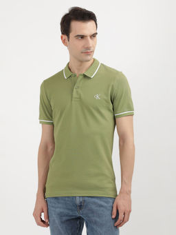 Calvin Klein - Men Green Color Polo T-Shirt