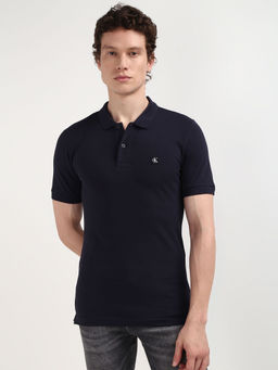 Calvin Klein - Men Navy Blue Color Polo T-Shirt