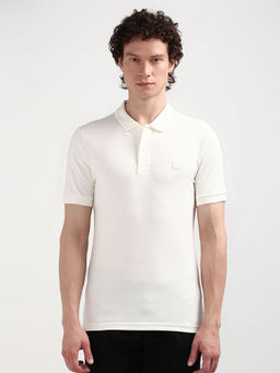 Calvin Klein - Men Off White Color Polo T-Shirt