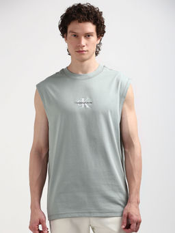 Calvin Klein - Men Grey Color T-Shirt