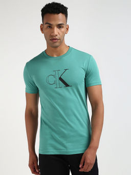 Calvin Klein - Men Green Color T-Shirt