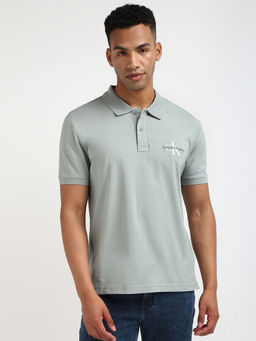 Calvin Klein - Men Green Color Polo T-Shirt