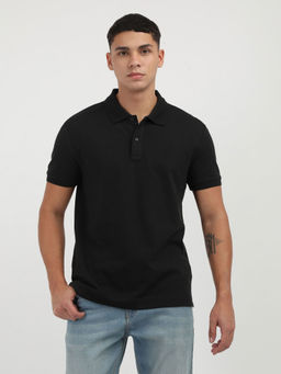 Calvin Klein - Men Black Color Polo T-Shirt