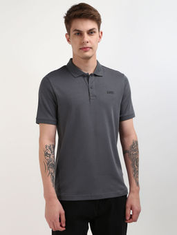 Calvin Klein - Men Grey Color Polo T-Shirt