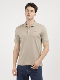 Calvin Klein - Men Beige Color Polo T-Shirt