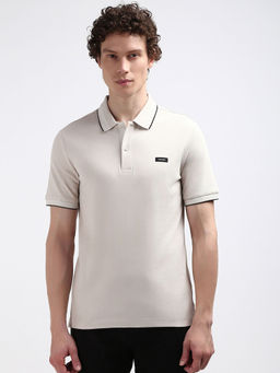 Calvin Klein - Men Beige Color T-Shirt