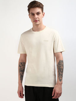 Calvin Klein - Men Beige Color T-Shirt