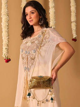 Adwita - Ayca Mini Gold Bag