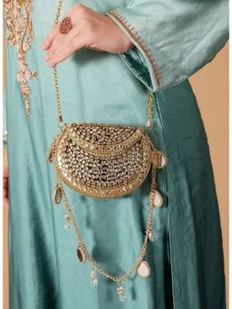 Adwita - Mini Kundan Mosaic Sling Bag