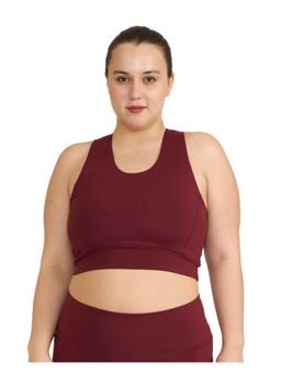 Hunnit - Zen 2 in 1 Round Neck Tank Top - Maroon
