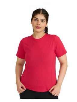 Hunnit - Zen Round Neck Training T-Shirt for Women - Pink