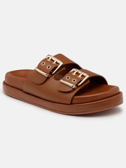 U.S. POLO ASSN. - Women Tan Yoomi Sandals