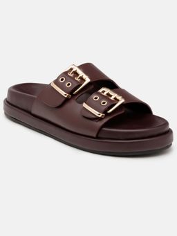 U.S. POLO ASSN. - Women Brown Yoomi Sandals
