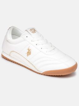 U.S. POLO ASSN. - Women White Ellery Lace Ups Sneakers