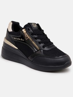 U.S. POLO ASSN. - Women Liora Black Round Toe Sneakers