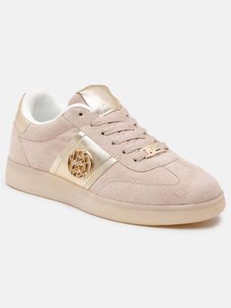U.S. POLO ASSN. - Women Pink Mirae Round Toe Lace Ups Sneakers