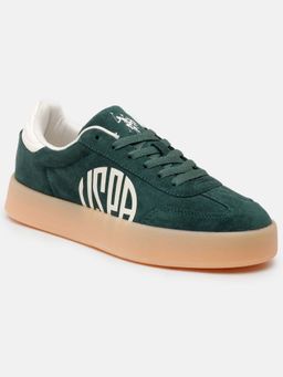 U.S. POLO ASSN. - Women Green Noren Low-Top Sneakers