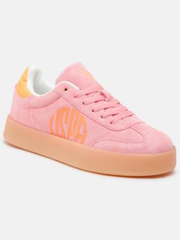 U.S. POLO ASSN. - Women Pink Noren Low-Top Sneakers