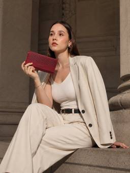 Caprese - Women Red Solid/Plain Synthetic Leather Wallet