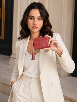 Caprese - Women Brown Solid/Plain Synthetic Leather Wallet
