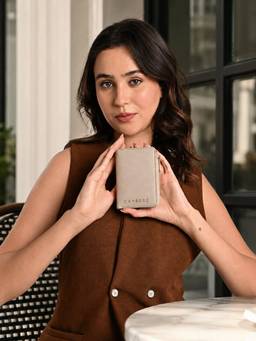 Caprese - Women Beige Solid/Plain Synthetic Leather Wallet