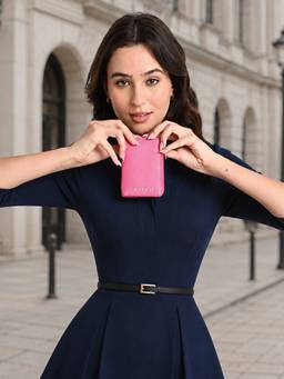 Caprese - Women Pink Solid/Plain Synthetic Leather Wallet
