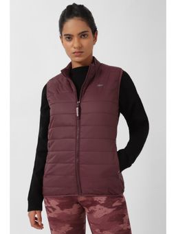 Reebok - Women Solid Jackets - Maroon