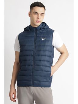 Reebok - Men Solid Jackets - Navy Blue