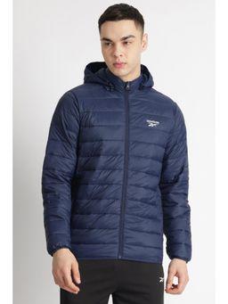 Reebok - Men Solid Jackets - Navy Blue