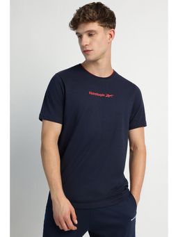 Reebok - Men Printed T-shirt - Navy Blue